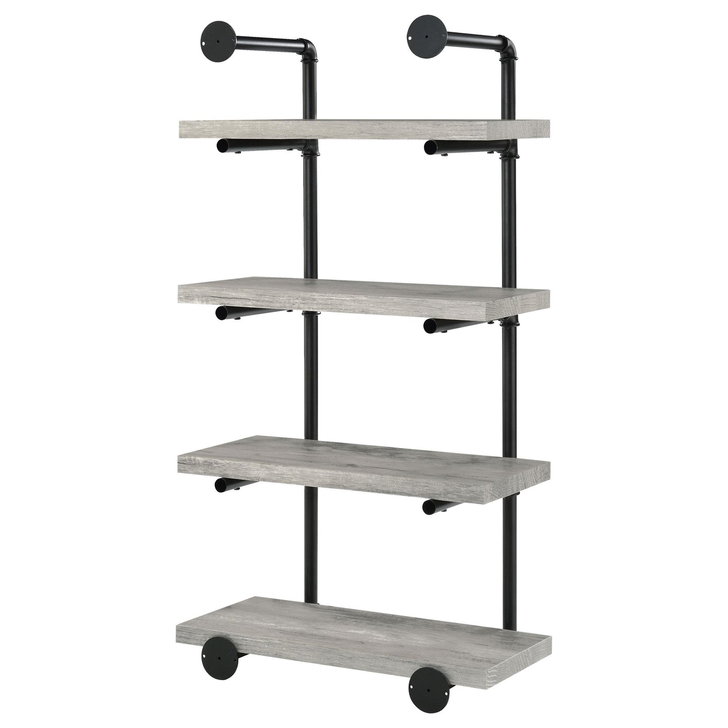 Coaster Furniture Elmcrest 804416 24-inch 4-shelf Wall Bookshelf - Grey Driftwood IMAGE 7