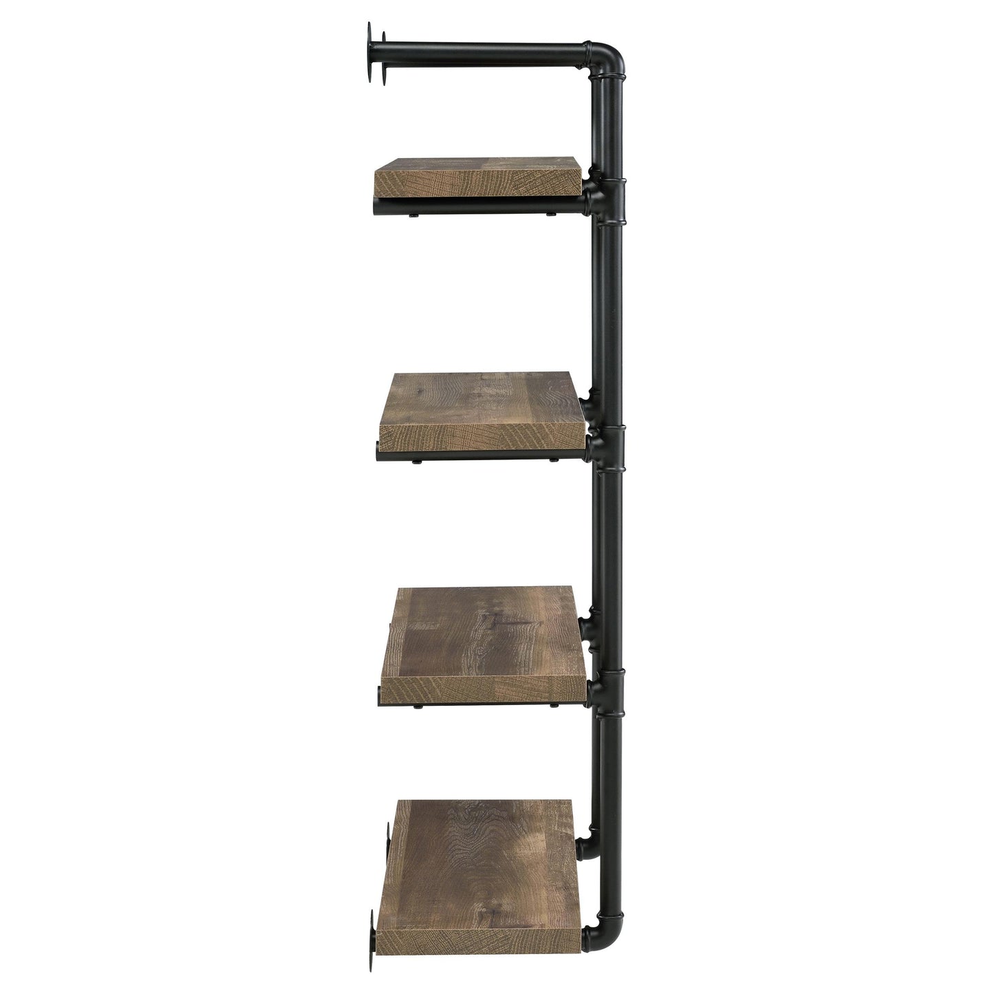 Coaster Furniture Elmcrest 804426 24-inch 4-shelf Wall Bookshelf - Rustic Oak IMAGE 8