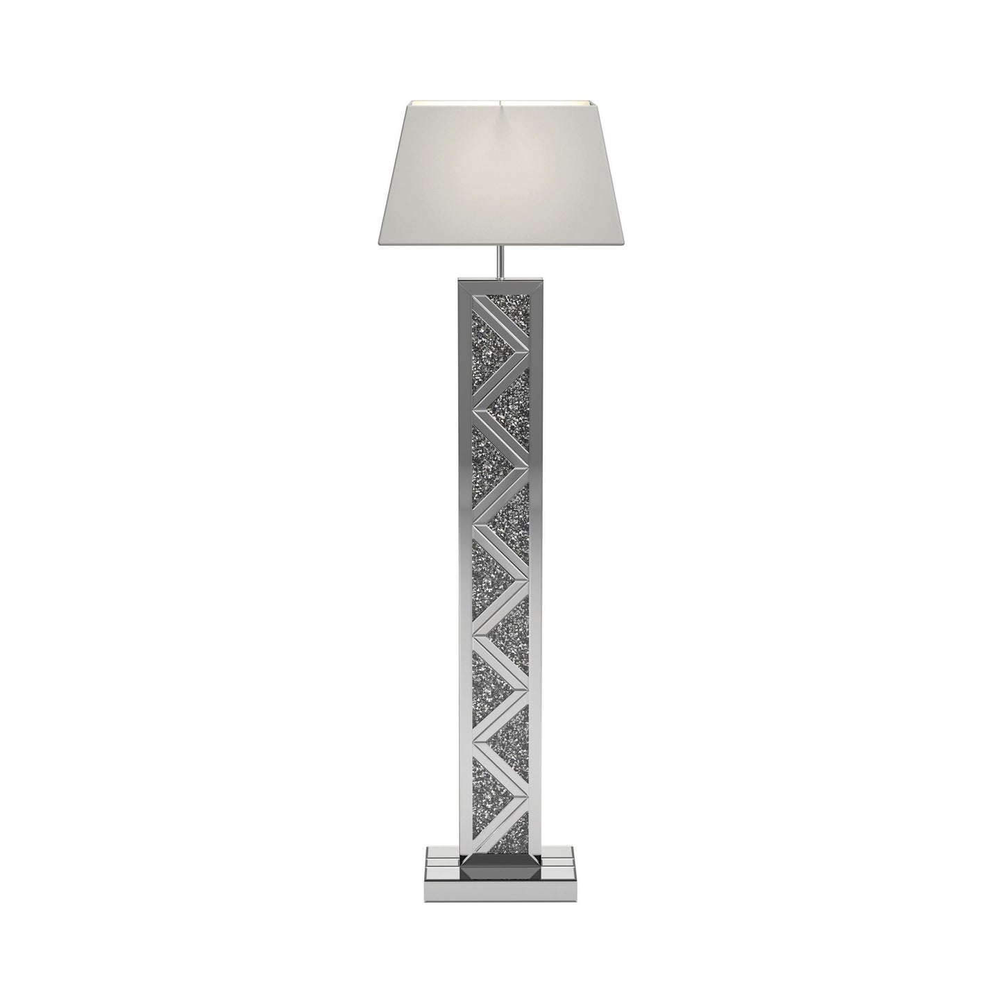 Coaster Furniture Carmen 920140 65-inch Empire Mirrored Acrylic Floor Lamp - Silver IMAGE 2
