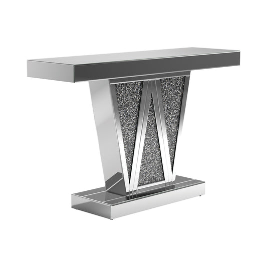 Coaster Furniture Crocus 951786 Rectangular Mirrored Entryway Console Table - Silver IMAGE 1