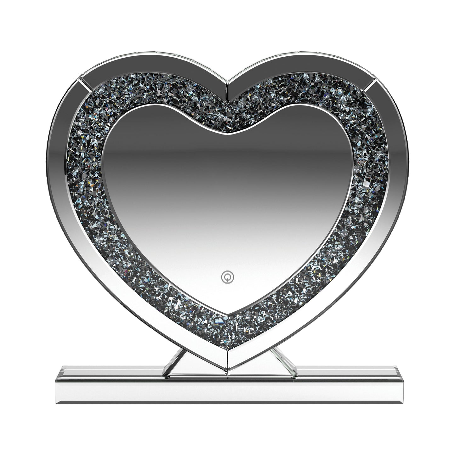 Coaster Furniture Euston 961528 Heart Shaped Vanity Mirror - Silver IMAGE 3