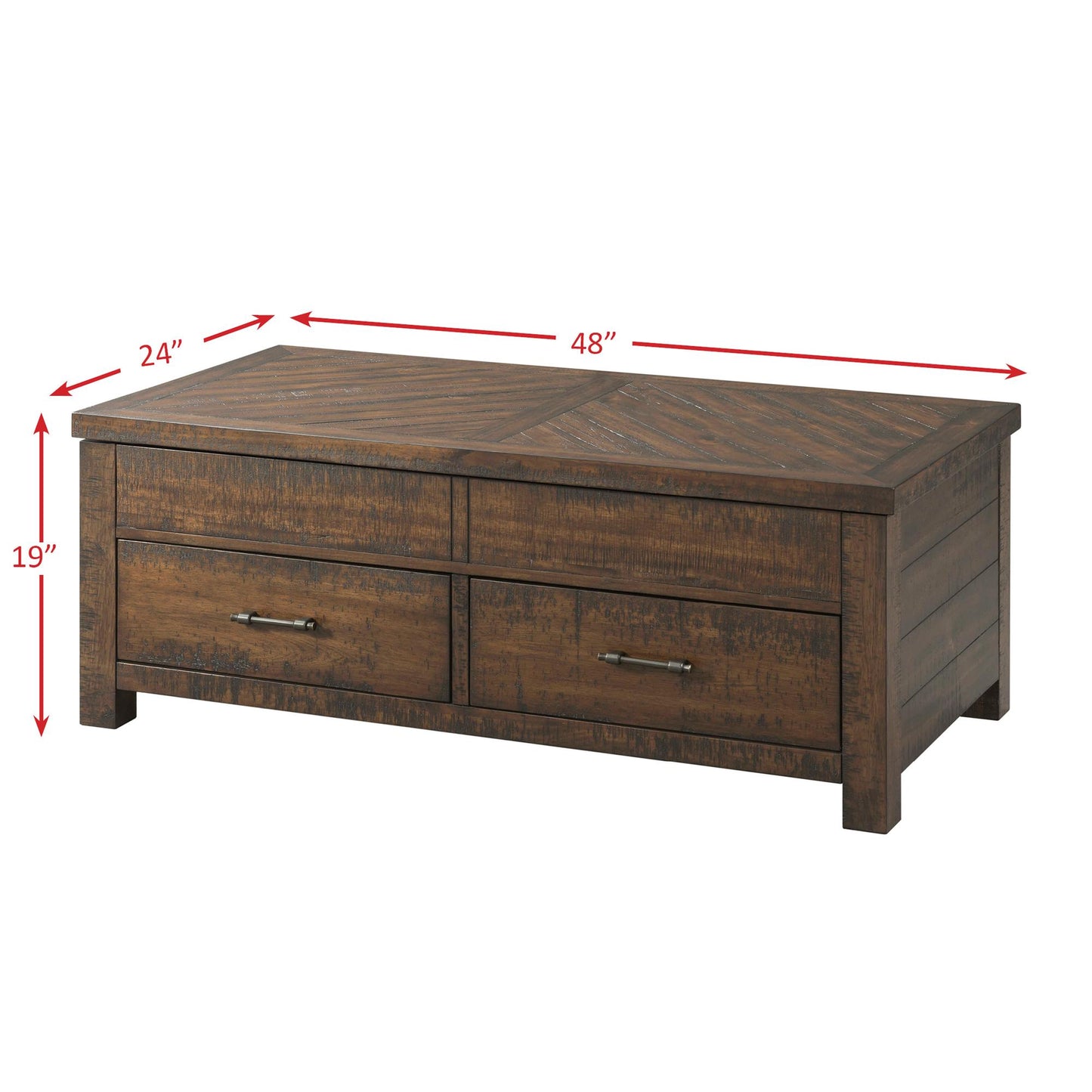 Elements International Jax TJX100CTLT Lift Top Coffee Table IMAGE 8