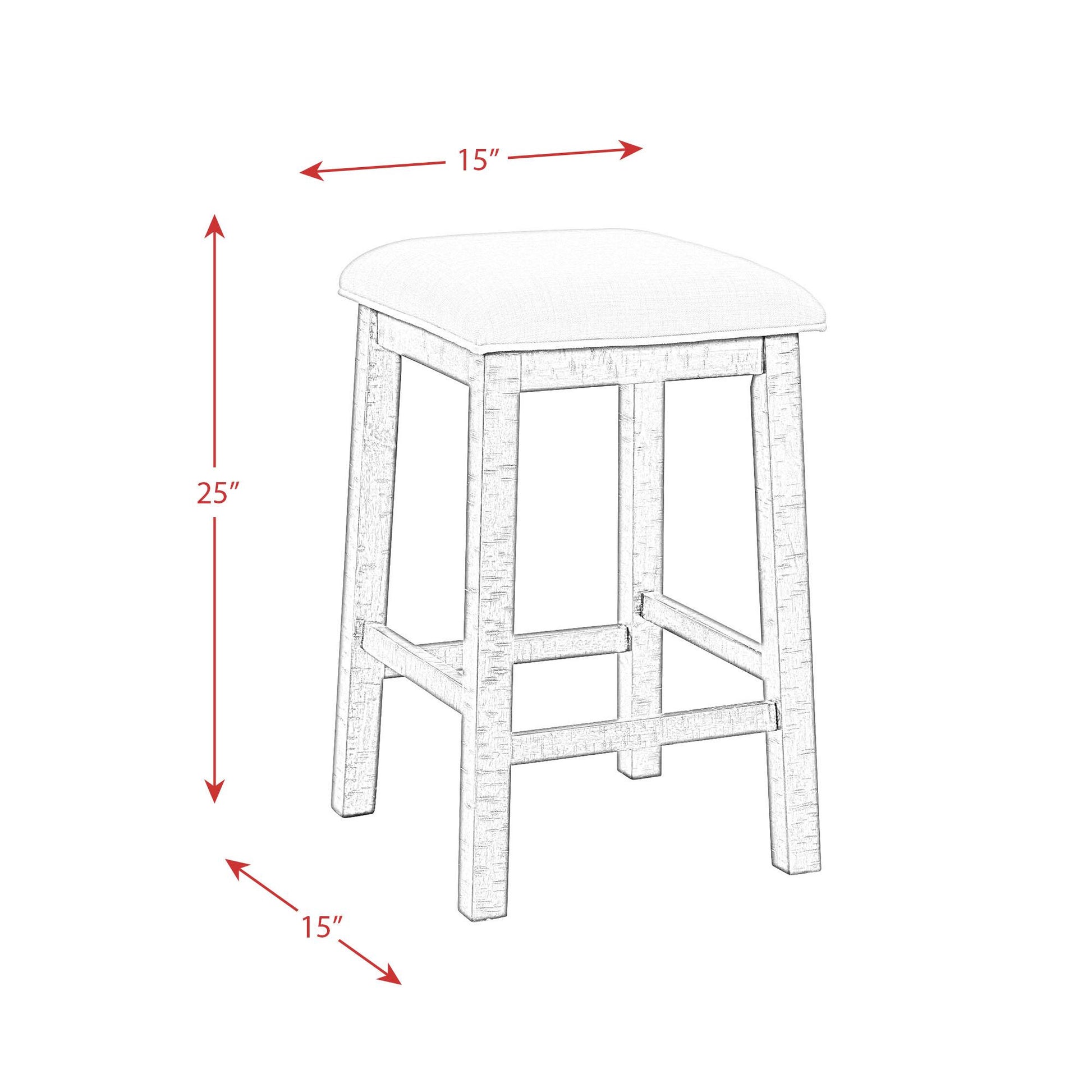 Elements International Stone 4 pc Counter Height Dinette IMAGE 19