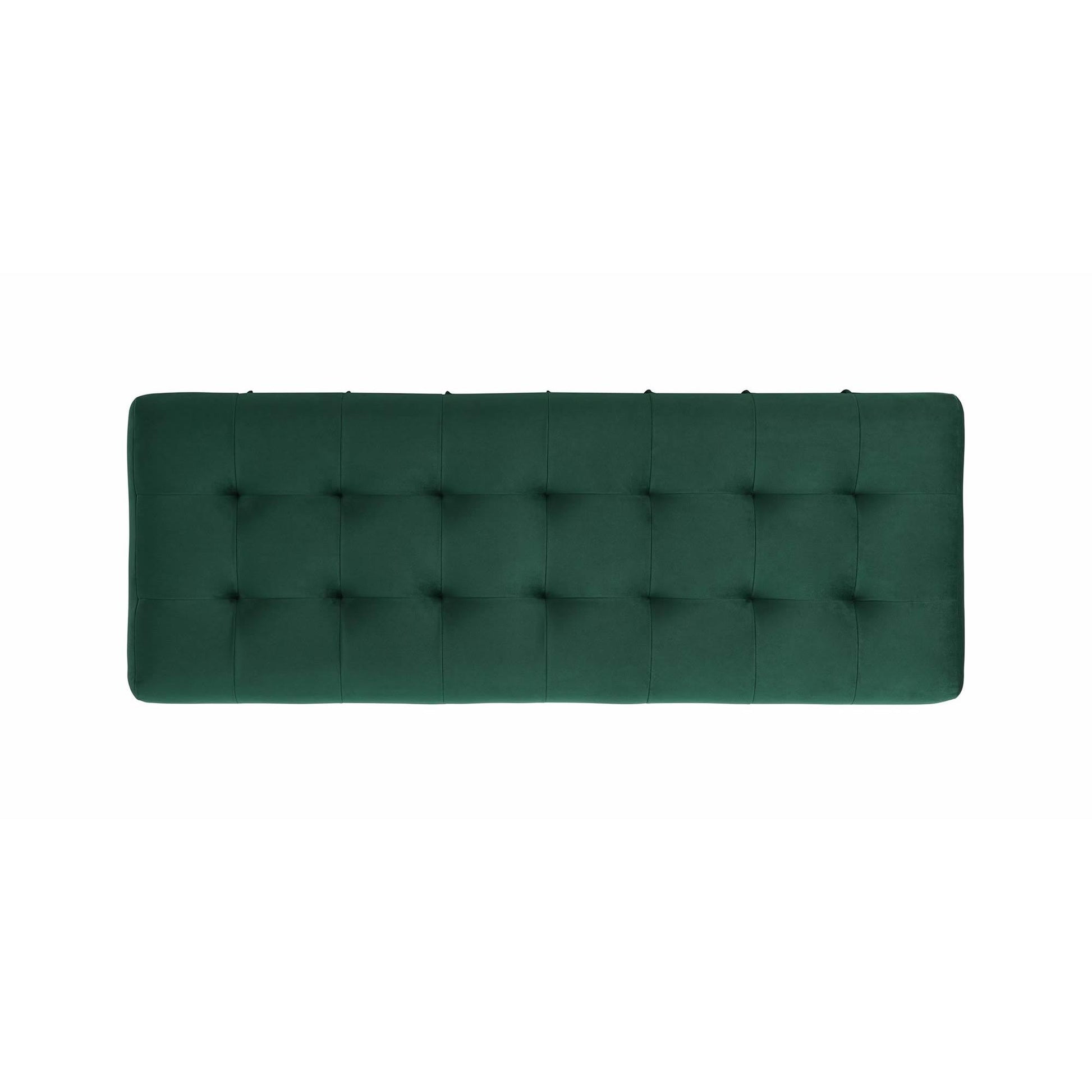 Elements International Crosby Tufted Storage Ottoman - Evergreen IMAGE 7
