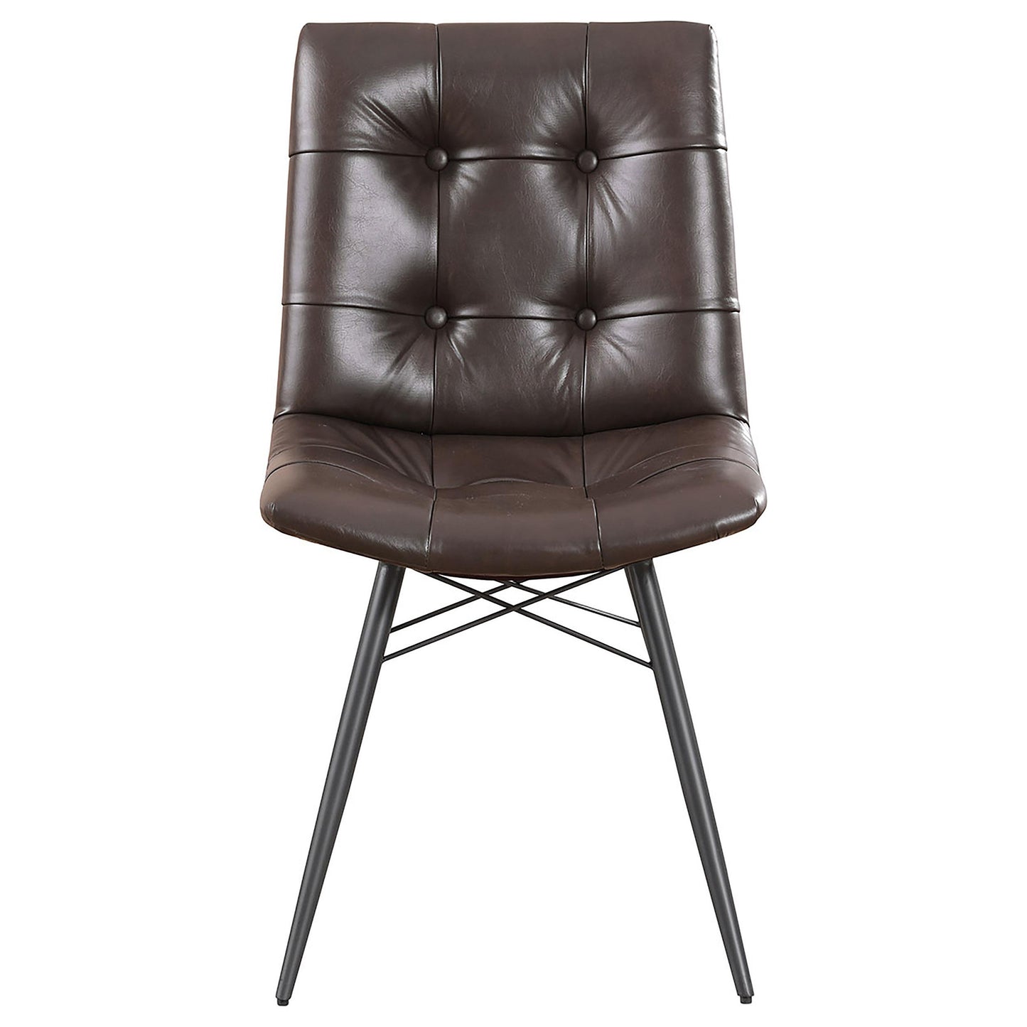 Coaster Furniture Aiken 107853 Upholstered Dining Side Chair - Brown IMAGE 2