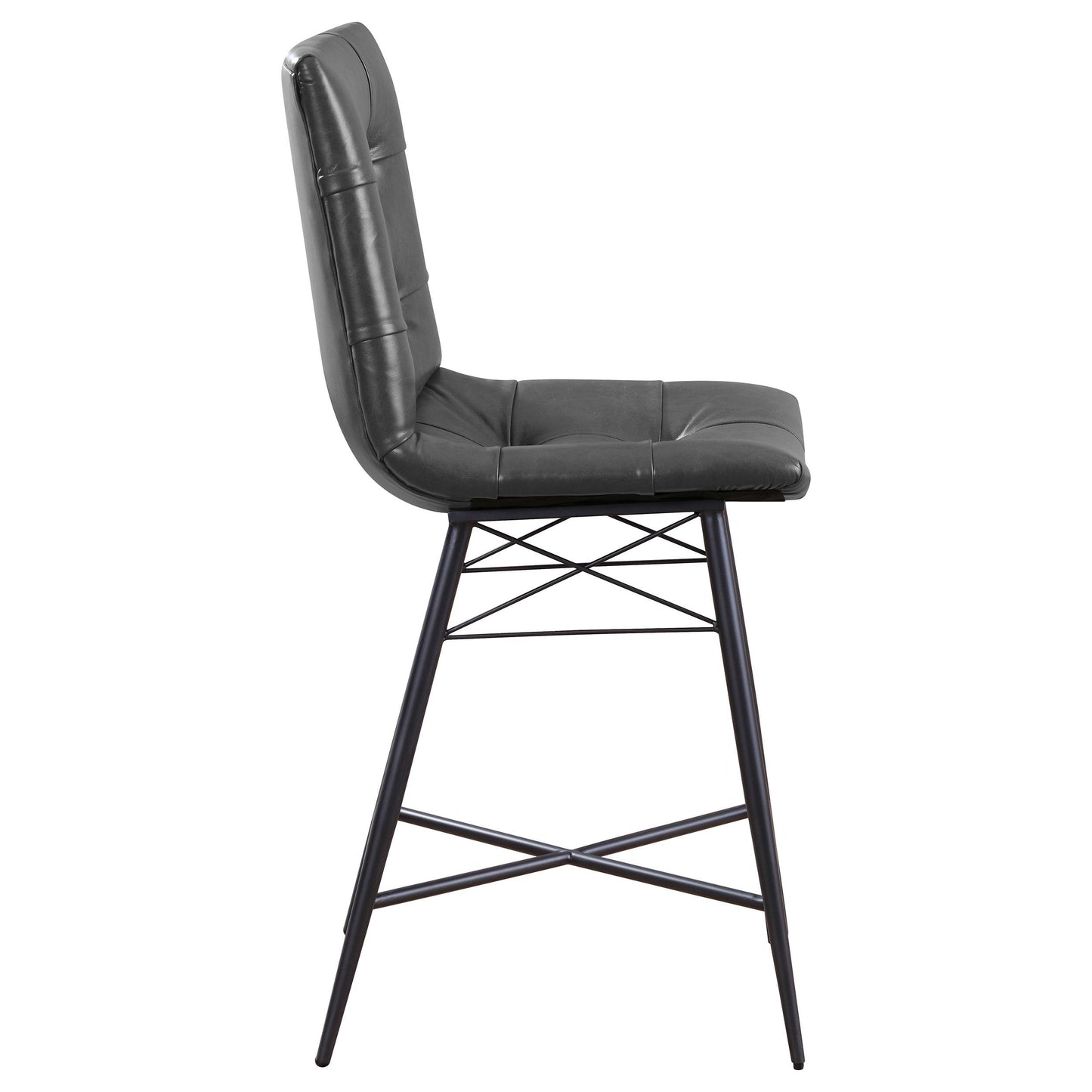 Coaster Furniture Aiken 107859 Upholstered Tufted Counter Chair - Charcoal IMAGE 8