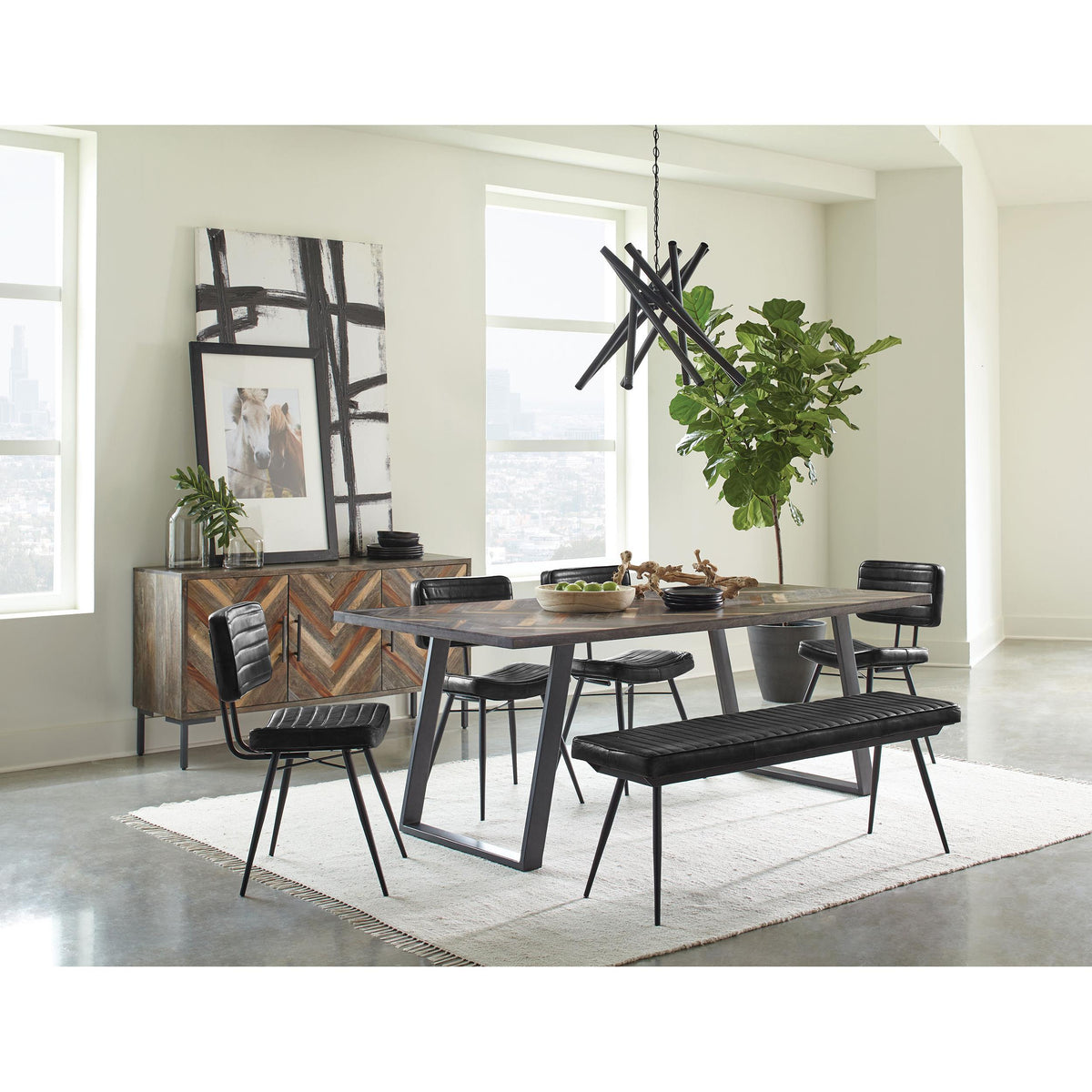 Coaster Furniture Misty 110652 Leather Upholstered Dining Chair - Espresso IMAGE 10