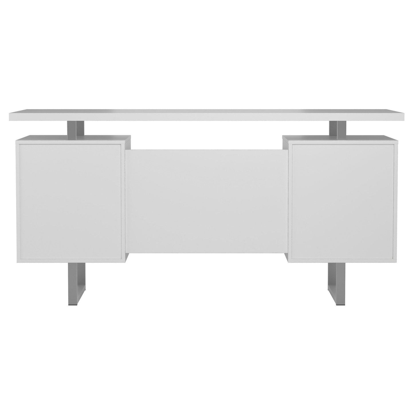 Coaster Furniture Lawtey 803521 60-inch 2-Drawer Computer Desk - White High Gloss IMAGE 8