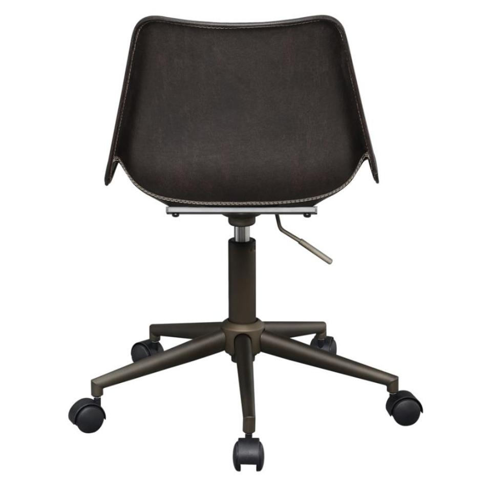 Coaster Furniture Carnell 803378 Upholstered Adjustable Home Office Desk Chair - Brown IMAGE 5