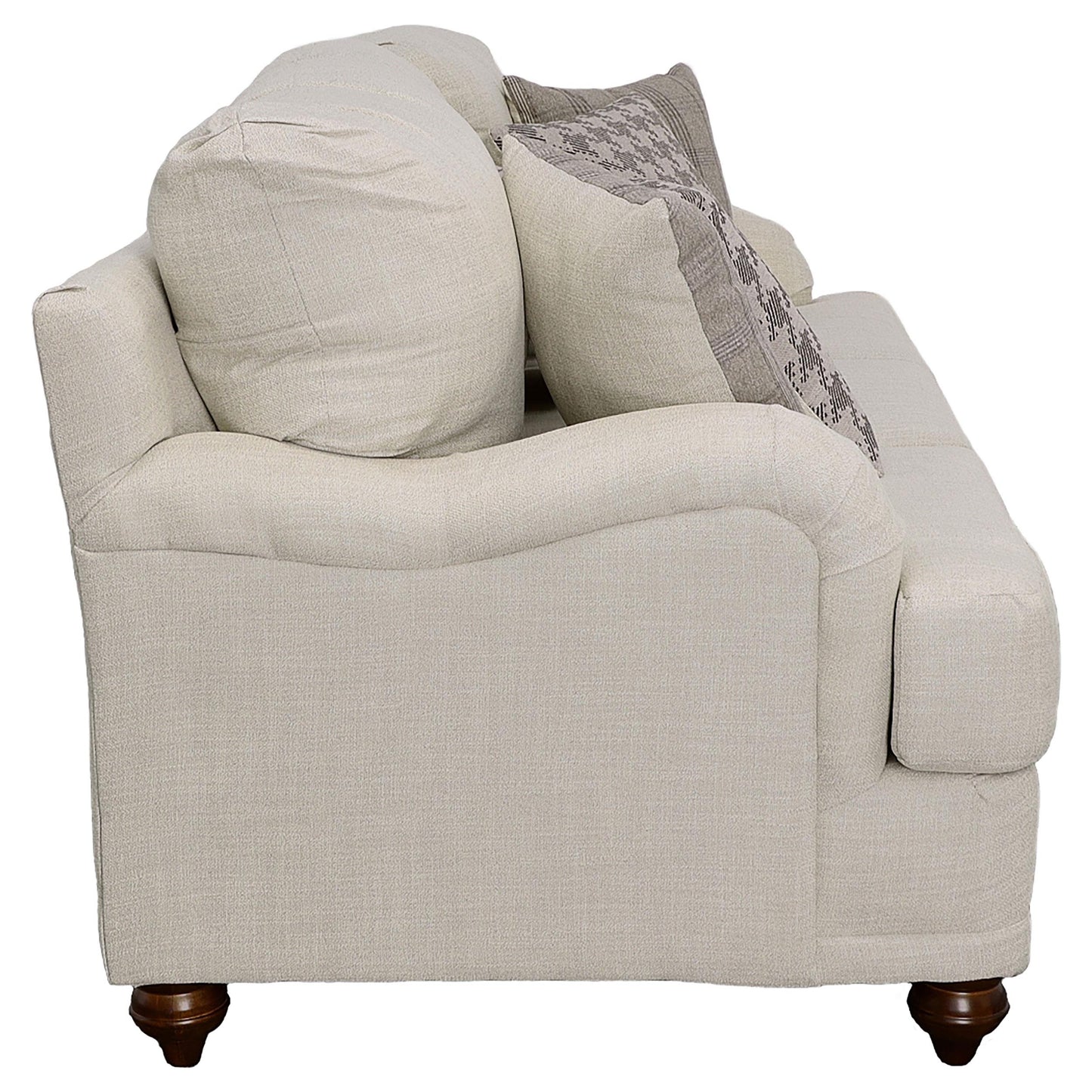 Coaster Furniture Glenn 511094 Upholstered English Arm Sofa - Light Grey and Grey IMAGE 5