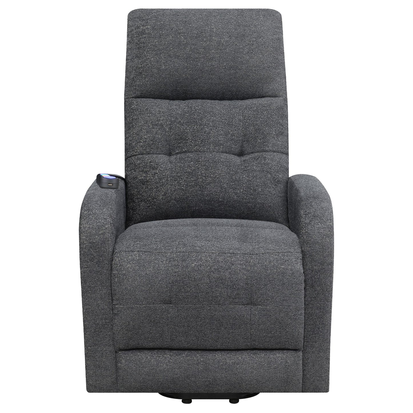 Coaster Furniture Howie 609403P Upholstered Power Lift Massage Chair - Charcoal IMAGE 5