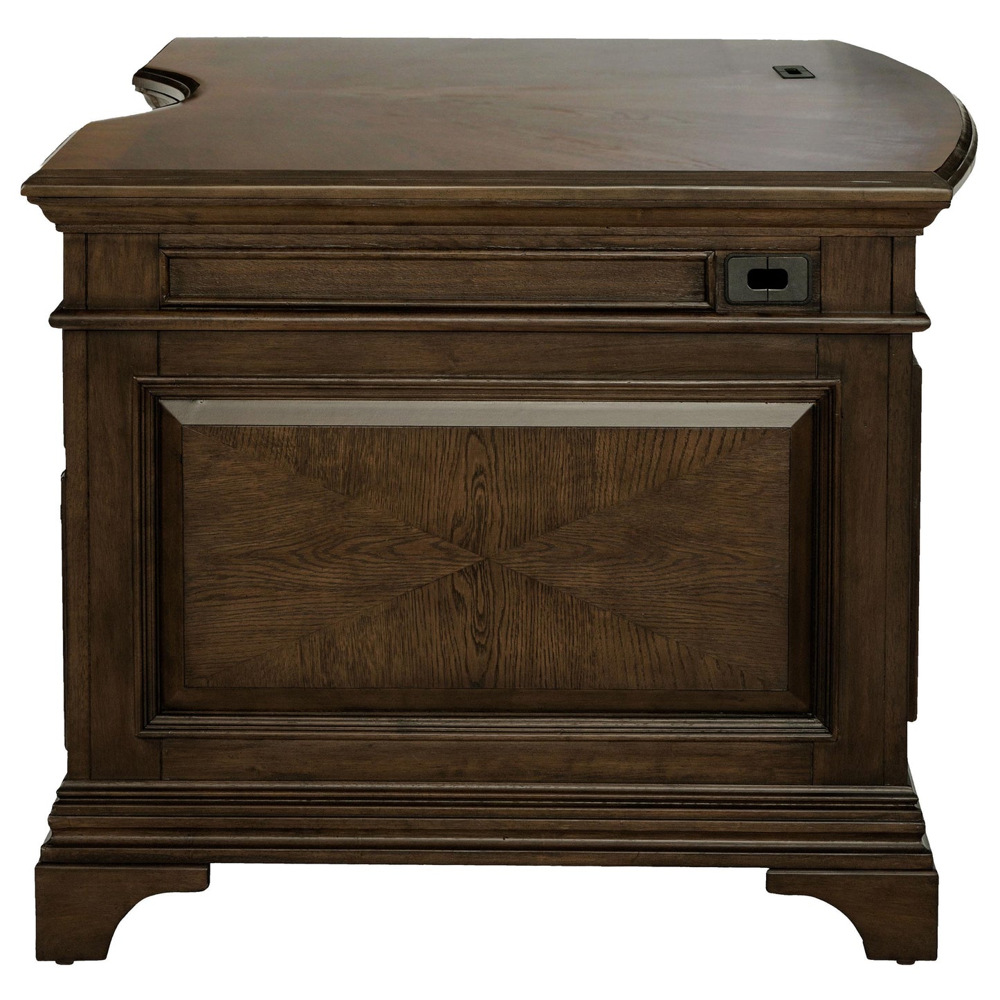 Coaster Furniture Hartshill 881281 72-inch 7-Drawer Executive Desk - Burnished Oak IMAGE 4
