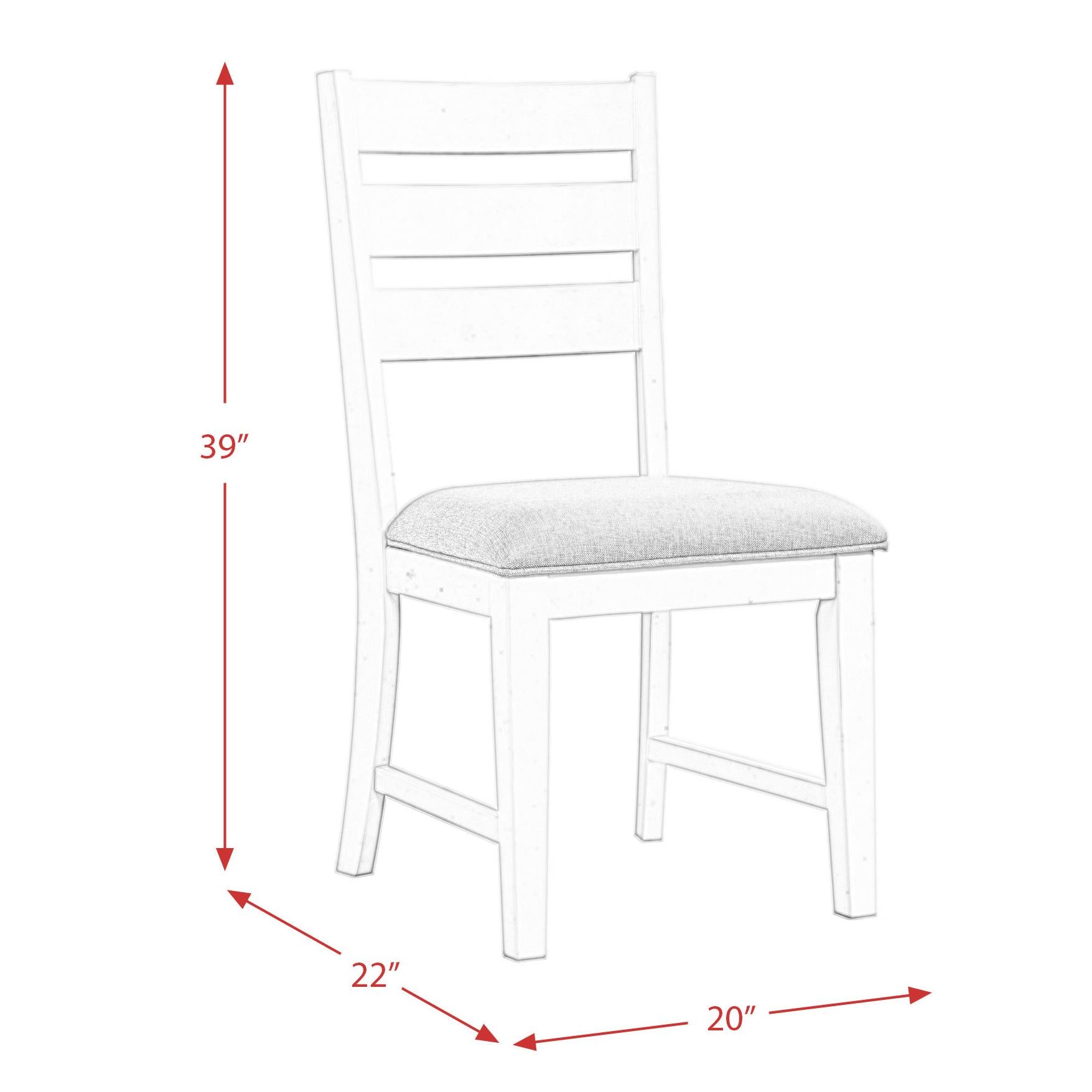 Elements International Park Creek DPK100SC Side Chair IMAGE 13