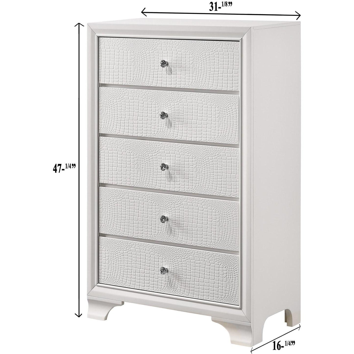 Crown Mark Lyssa B4310-4 Chest - Frost IMAGE 3