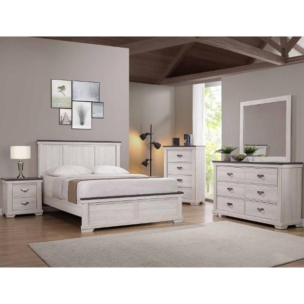 Crown Mark Leighton B8180-K King Panel Bed IMAGE 2