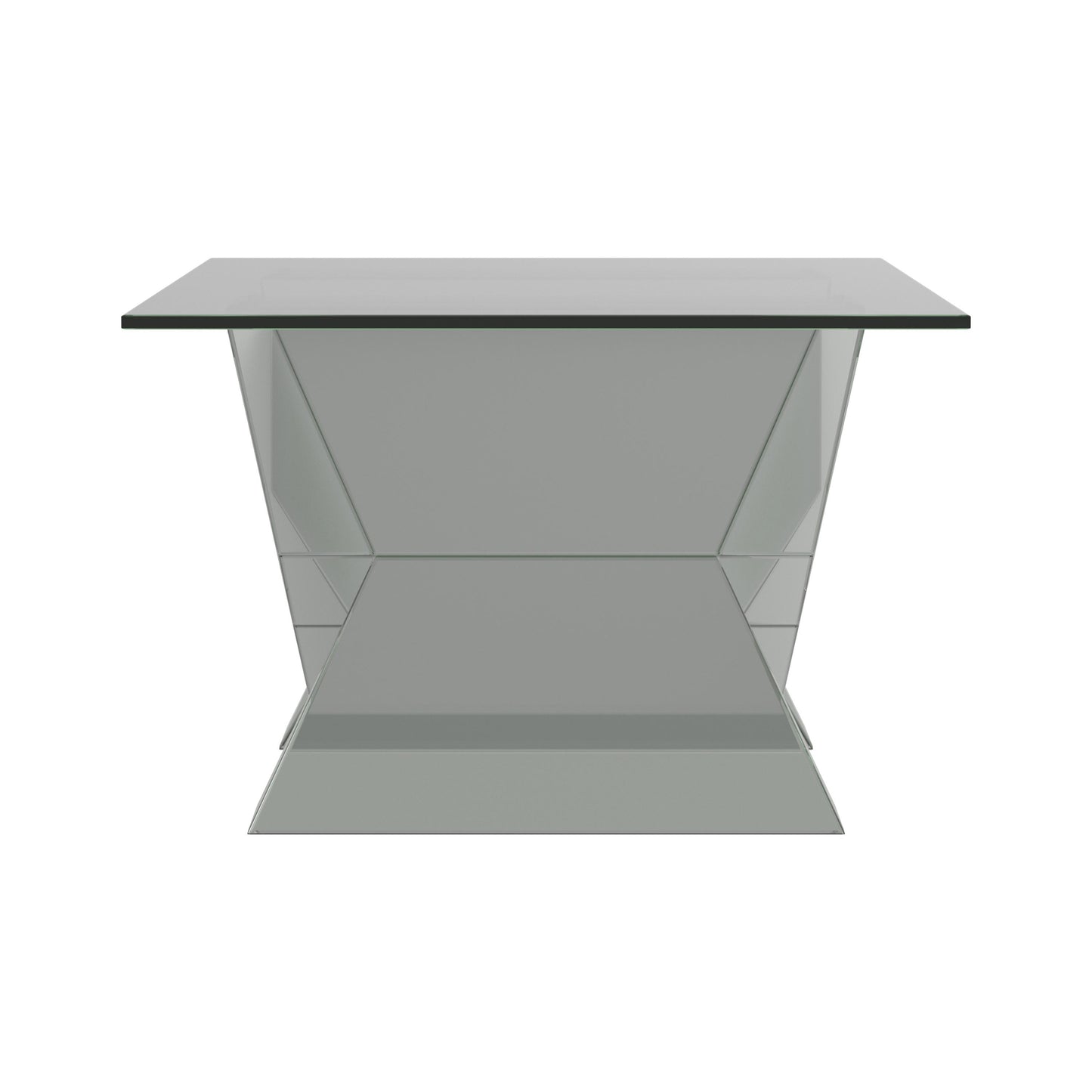 Coaster Furniture Taffeta 723448 Glass Top Mirrored Acrylic Coffee Table - Silver IMAGE 3