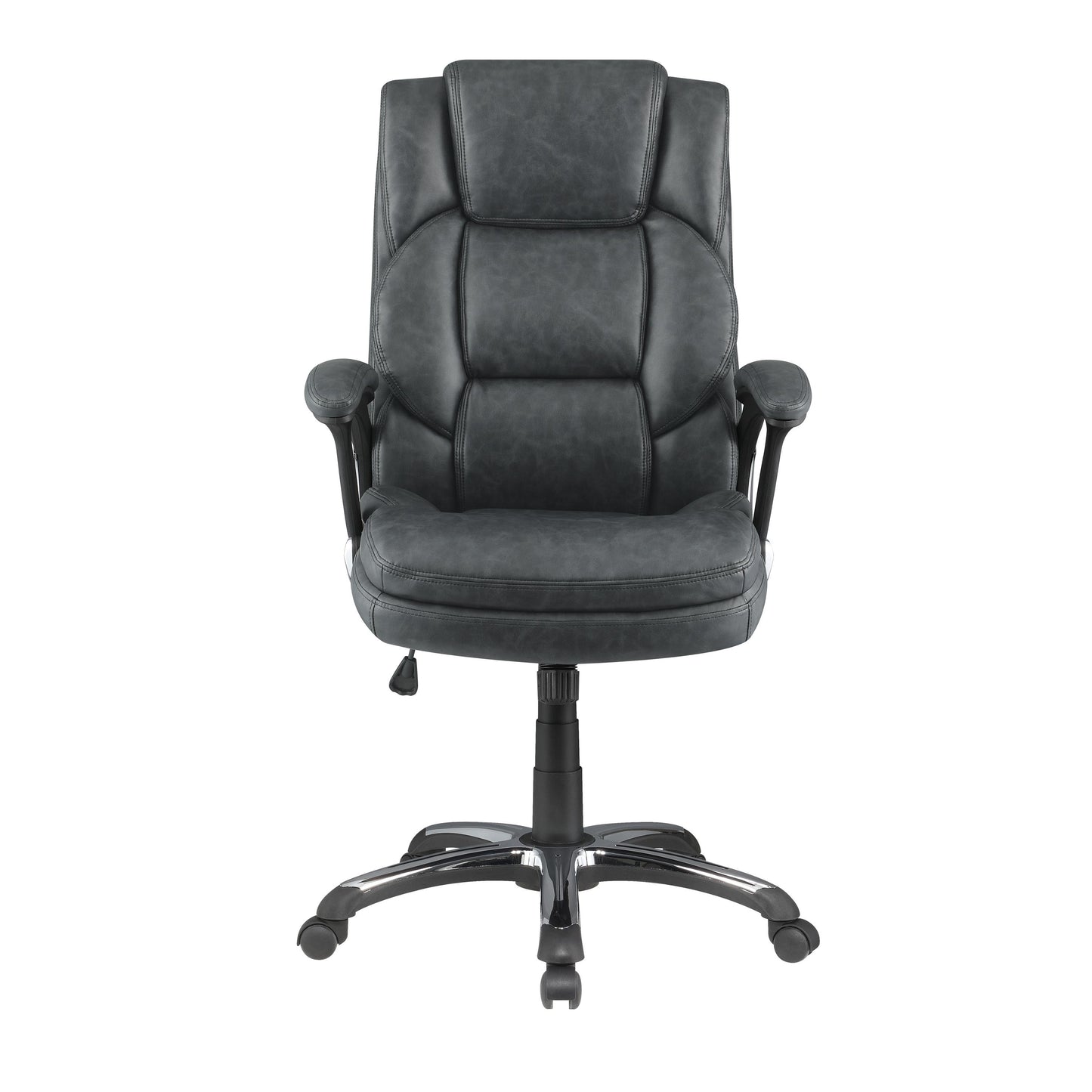 Coaster Furniture Nerris 881183 Upholstered Adjustable Home Office Desk Chair - Grey IMAGE 2