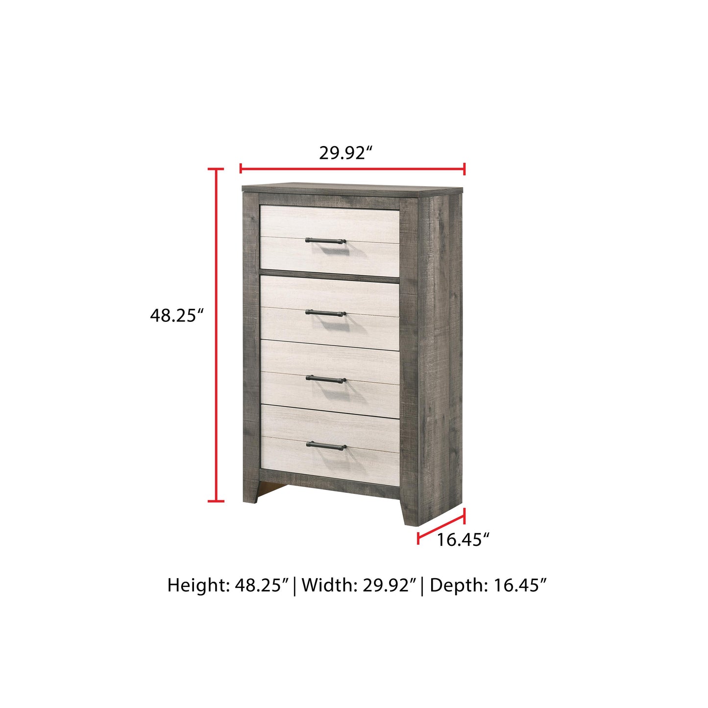 Crown Mark Rhett B8170-4 Drawer Chest IMAGE 3