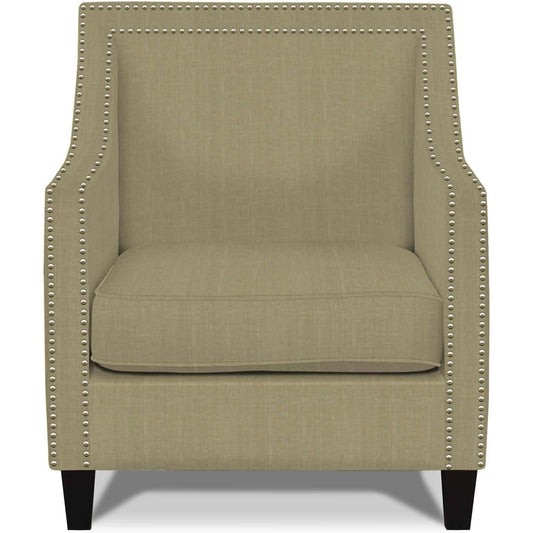 Elements International Erica UER082100CA Chair with Chrome Nails - Heirloom Natural IMAGE 1