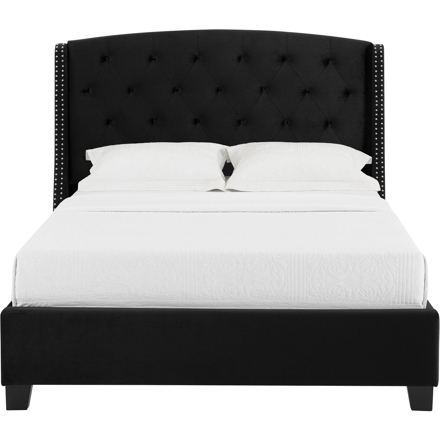 Crown Mark Eva 5111BK-Q Queen Platform Bed - Black IMAGE 2