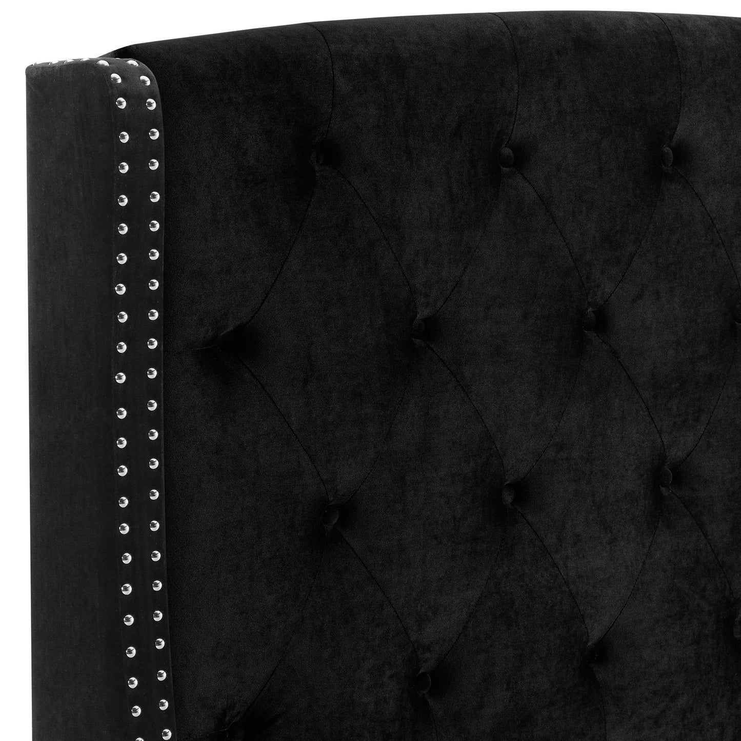 Crown Mark Eva 5111BK-Q Queen Platform Bed - Black IMAGE 3