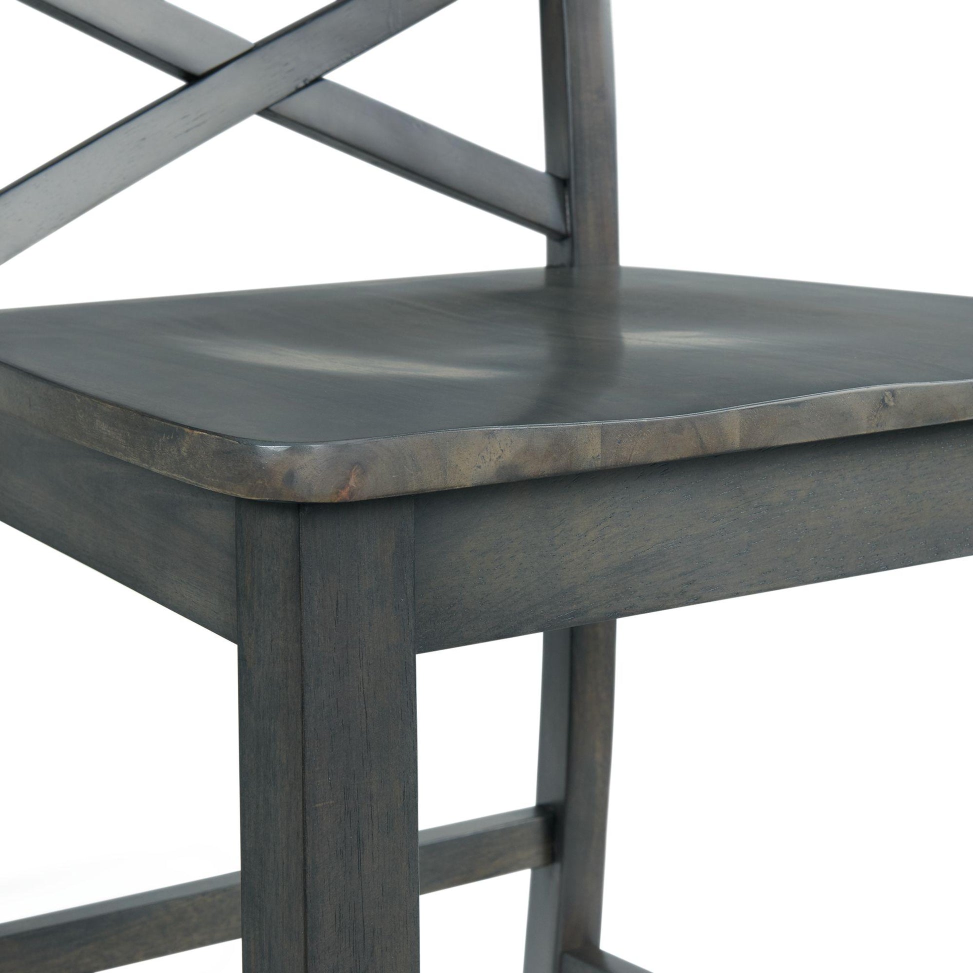 Elements International Renegade DRN3006CS 6 pc Counter Height Dining Set - Grey IMAGE 14