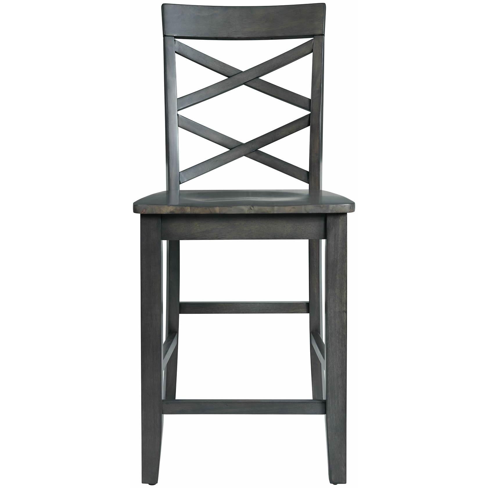 Elements International Renegade DRN3006CS 6 pc Counter Height Dining Set - Grey IMAGE 5