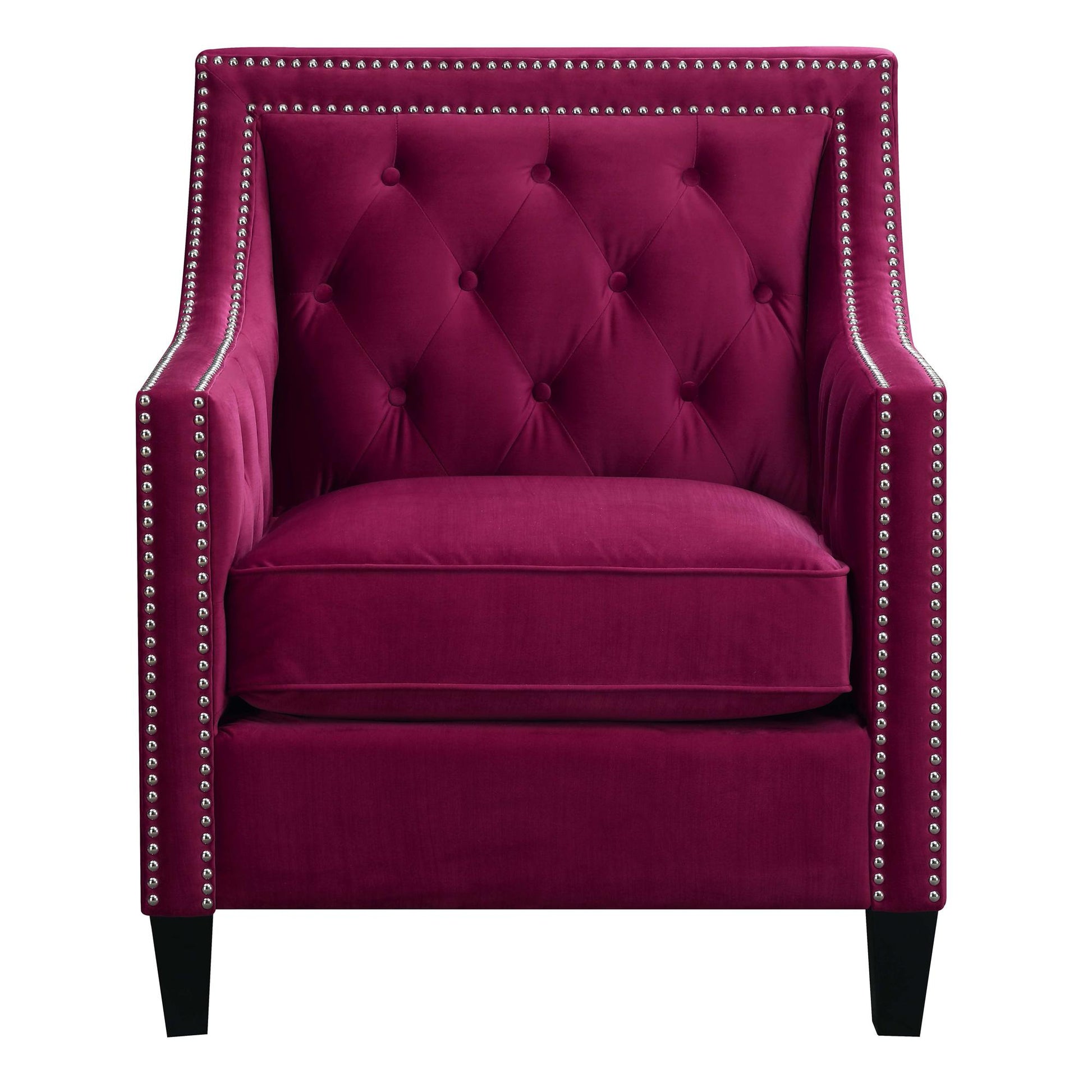 Elements International Tiffany UTF287100CA Accent Chair - Broadway Red IMAGE 1