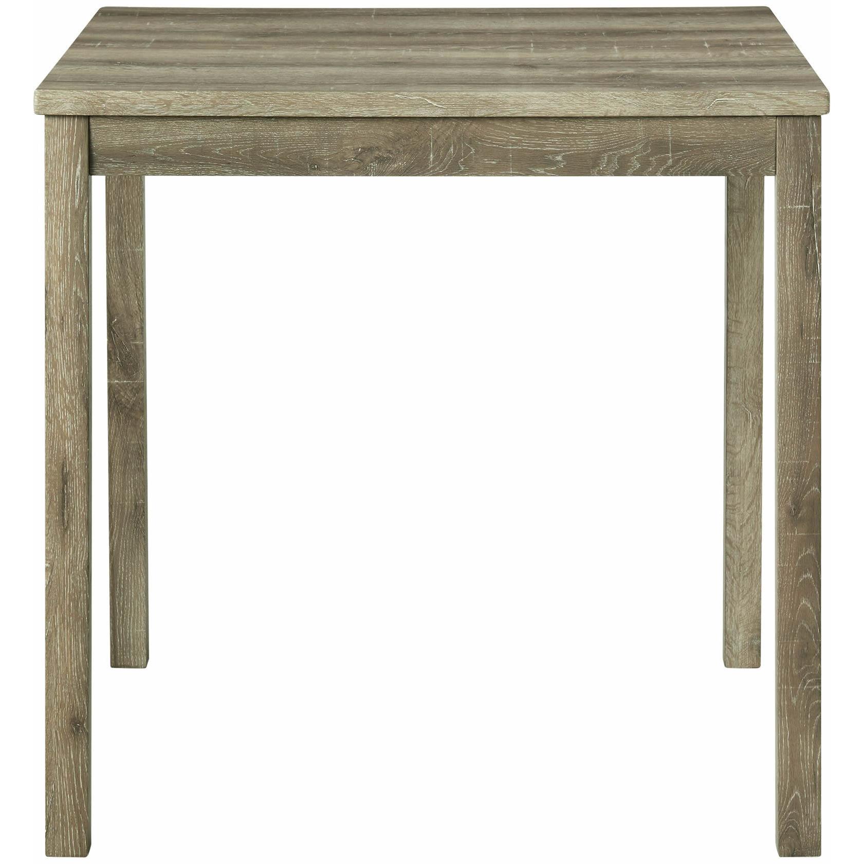 Elements International Oak Lawn 5PC Counter Height Dining Set- Natural Finish IMAGE 3