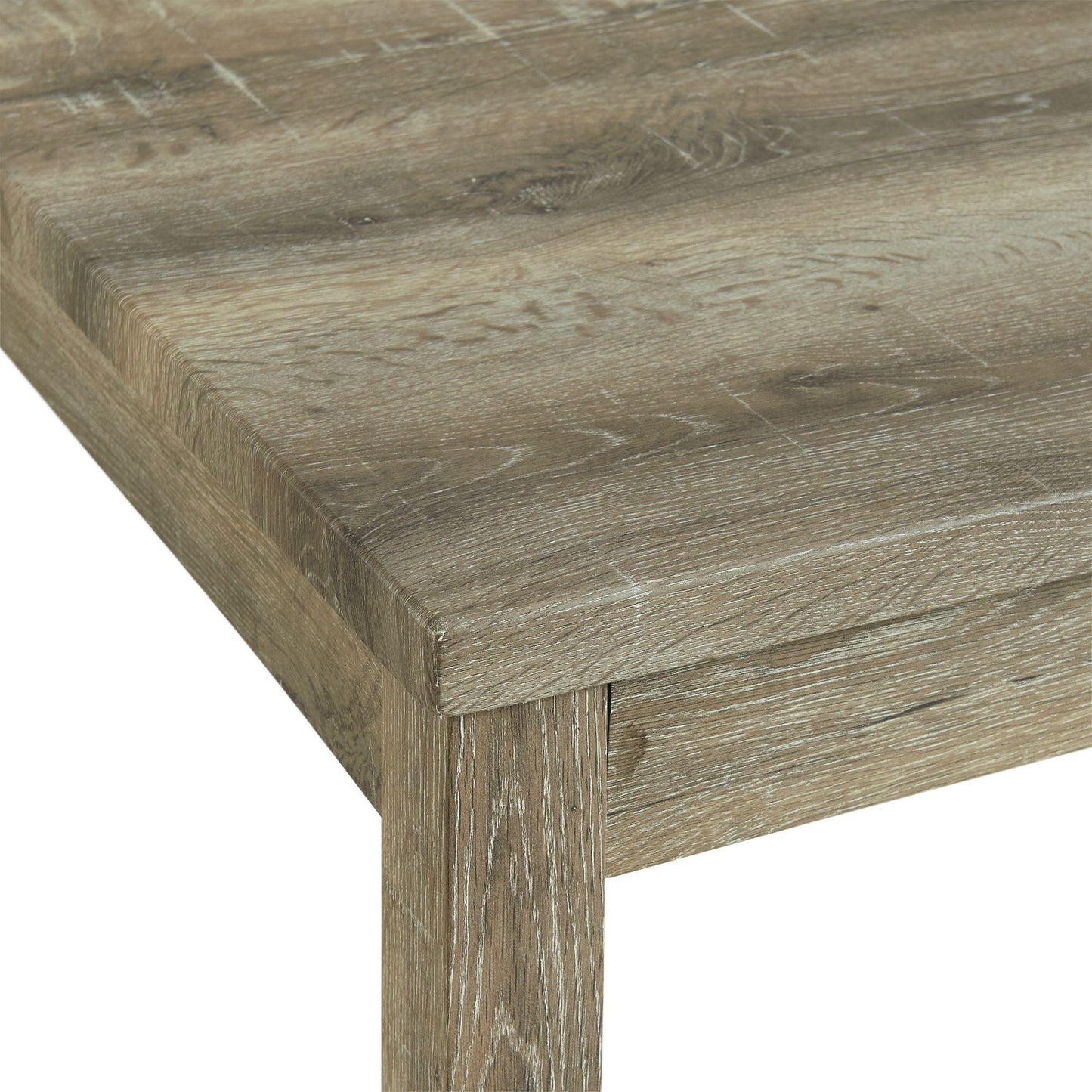 Elements International Oak Lawn 5PC Counter Height Dining Set- Natural Finish IMAGE 4
