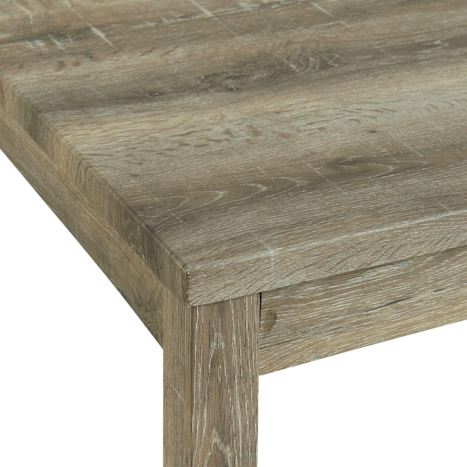 Elements International Oak Lawn 5PC Counter Height Dining Set- Natural Finish IMAGE 4
