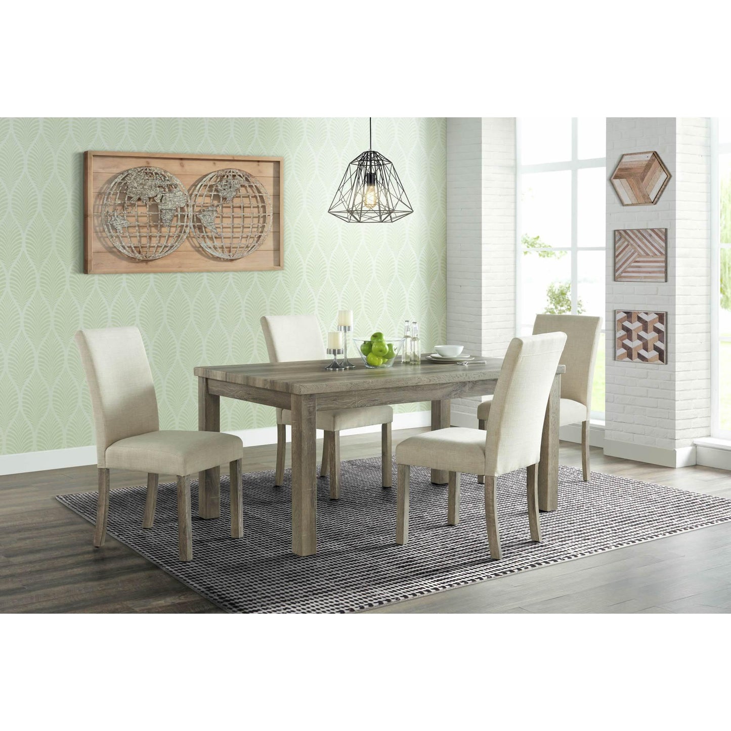 Elements International Oak Lawn Upholstered Side Chair Set IMAGE 8