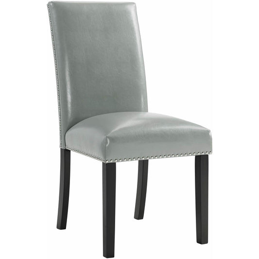 Elements International Meridian Dining Side Chair Grey IMAGE 1