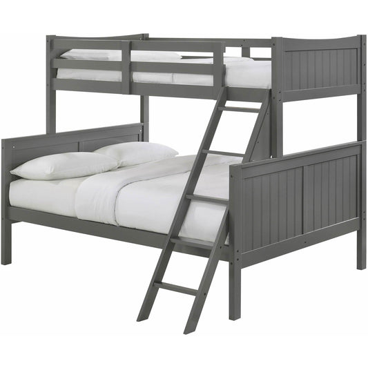 Elements International Sami Twin Over Full Bunk Grey IMAGE 1