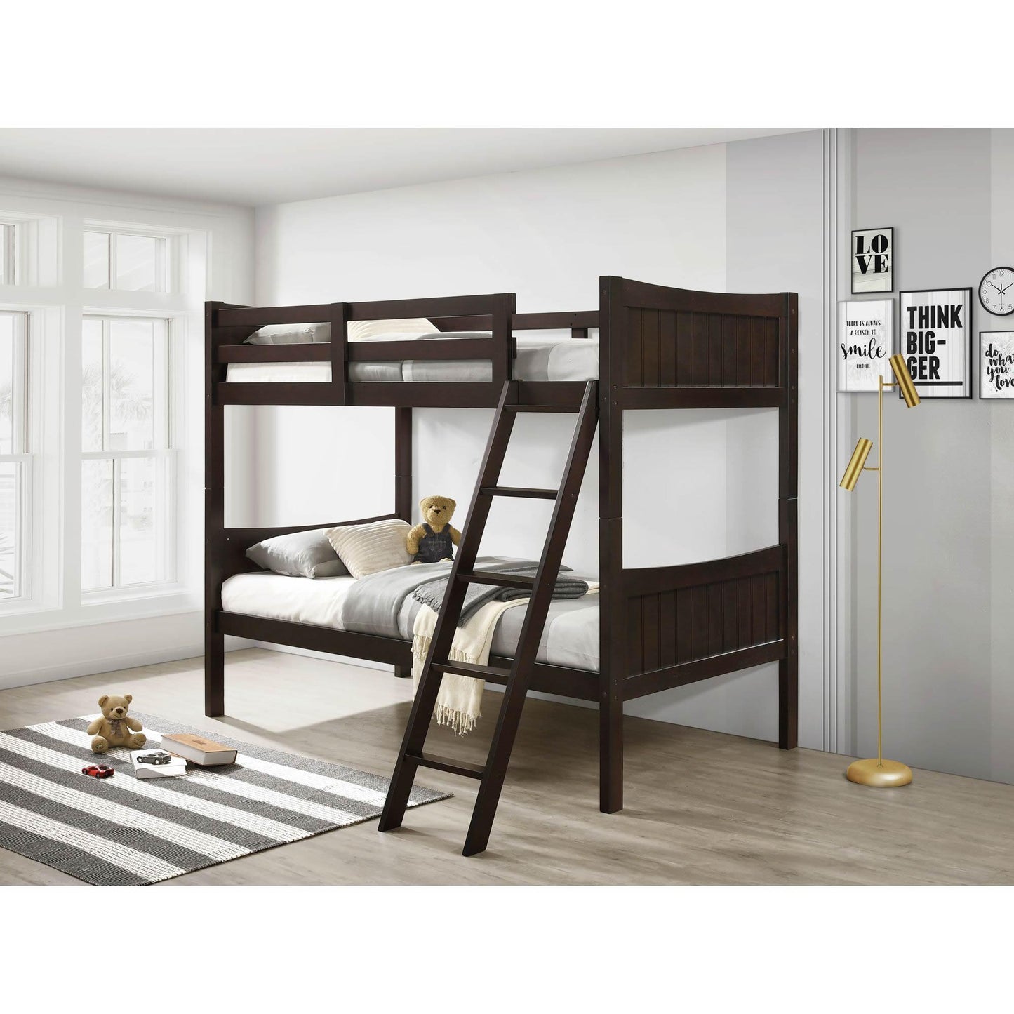 Elements International Sami Twin Over Twin Bunk Espresso IMAGE 7