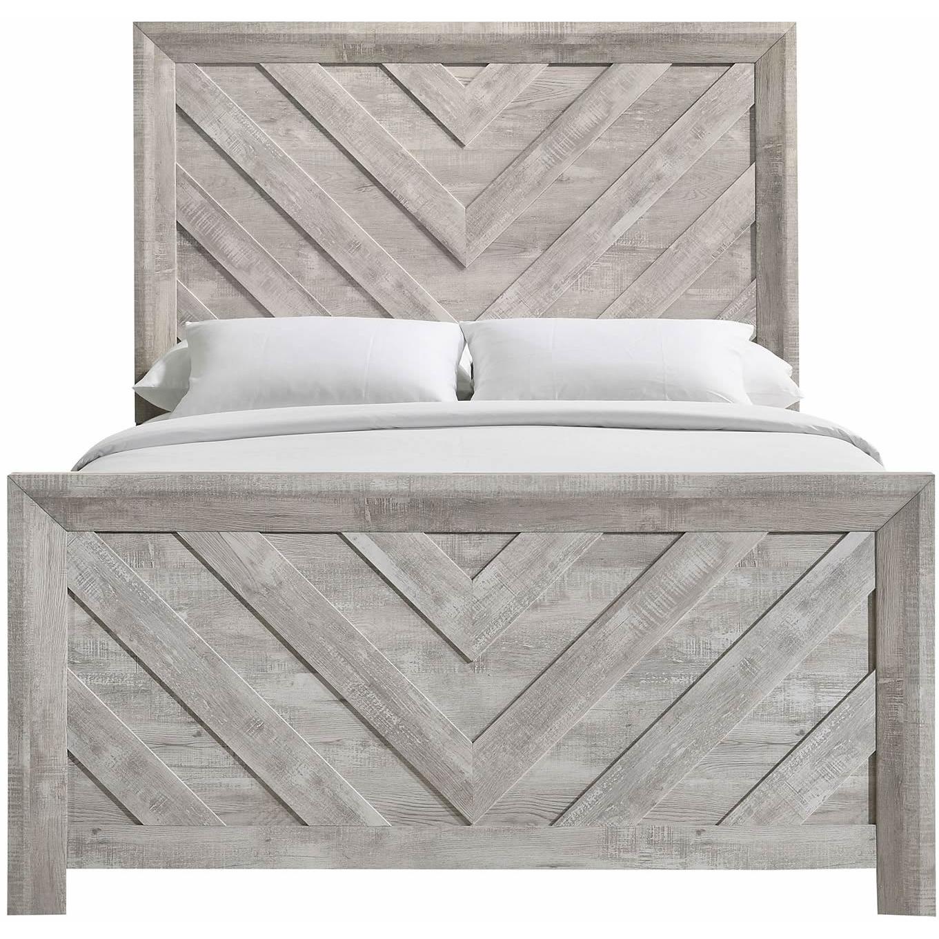 Elements International Ellen EL700FB Full Bed - White IMAGE 2