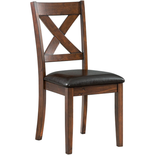 Elements International Alex Dining Side Chair - Espresso IMAGE 1