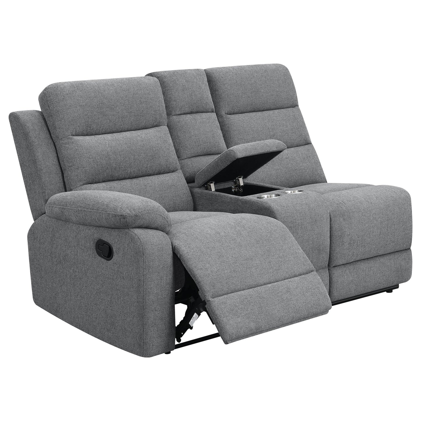Coaster Furniture David 609620 Upholstered Reclining Sectional Sofa - Smoke IMAGE 5