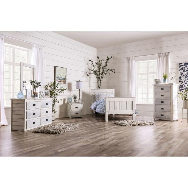 Furniture of America Rockwall AM7973WH-T-BED Twin Bed IMAGE 3