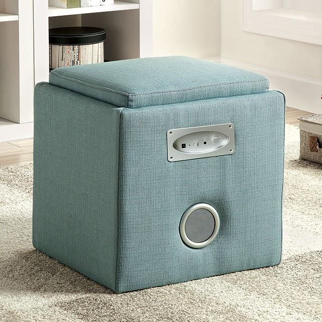 Furniture of America Rythmo CM-AC122BL Speaker Ottoman IMAGE 1