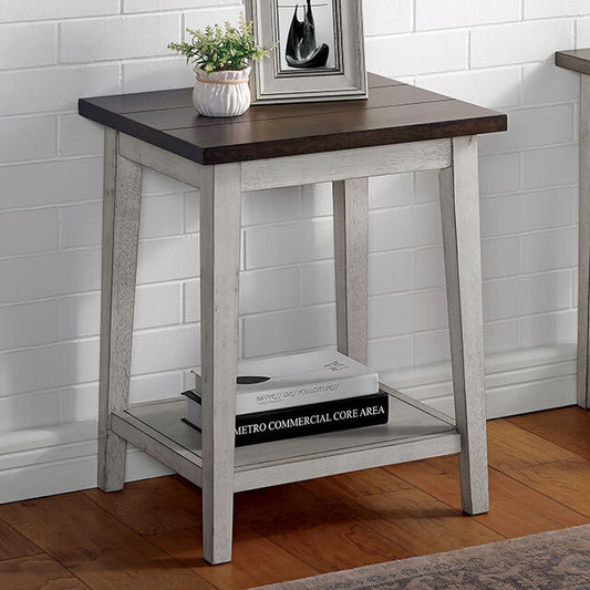 Furniture of America Banjar End Table CM-AC361BR IMAGE 1