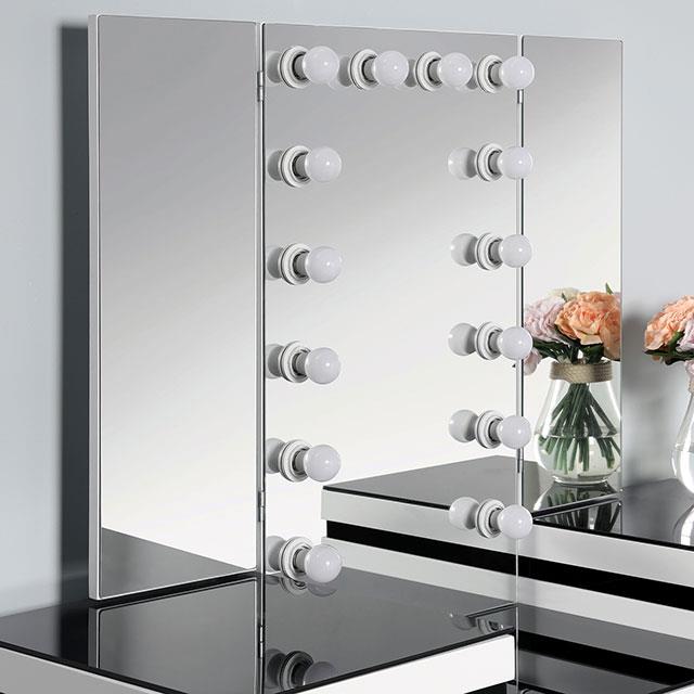 Furniture of America Madonna CM-DK824WH-PK Vanity Set IMAGE 3