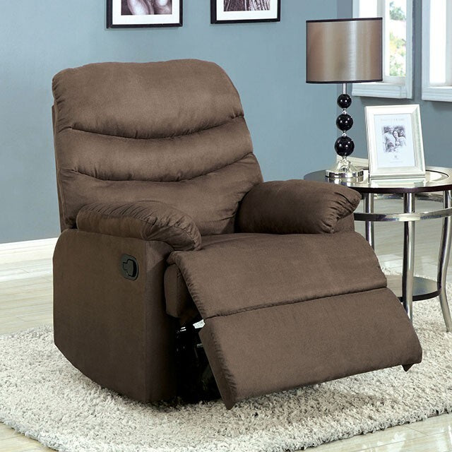 Furniture of America Pleasant Valley Fabric Recliner CM-RC6927-GY IMAGE 2