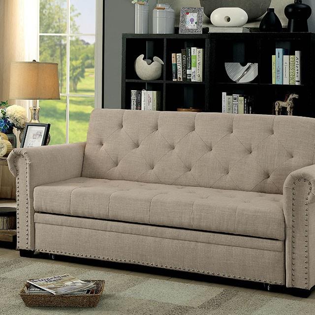 Furniture of America Iona CM2603-PK Futon Sofa IMAGE 4