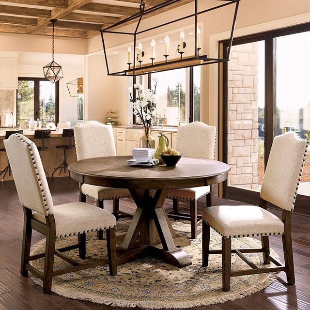 Furniture of America Julia CM3014RT Round Dining Table IMAGE 1