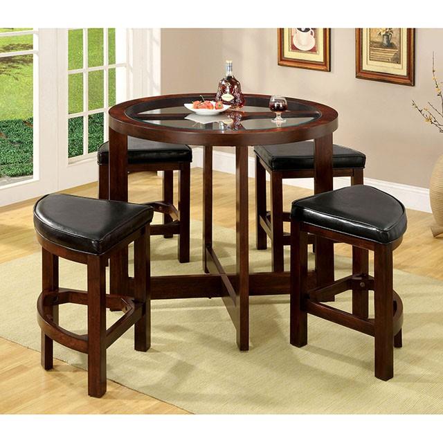 Furniture of America Crystal Cove CM3321PT-5PK 5 Pc. Counter Ht. Table Set IMAGE 2