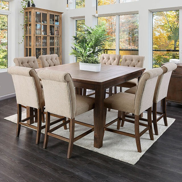 Furniture of America Square Sania Counter Height Dining Table CM3324A-PT-54-VN IMAGE 3