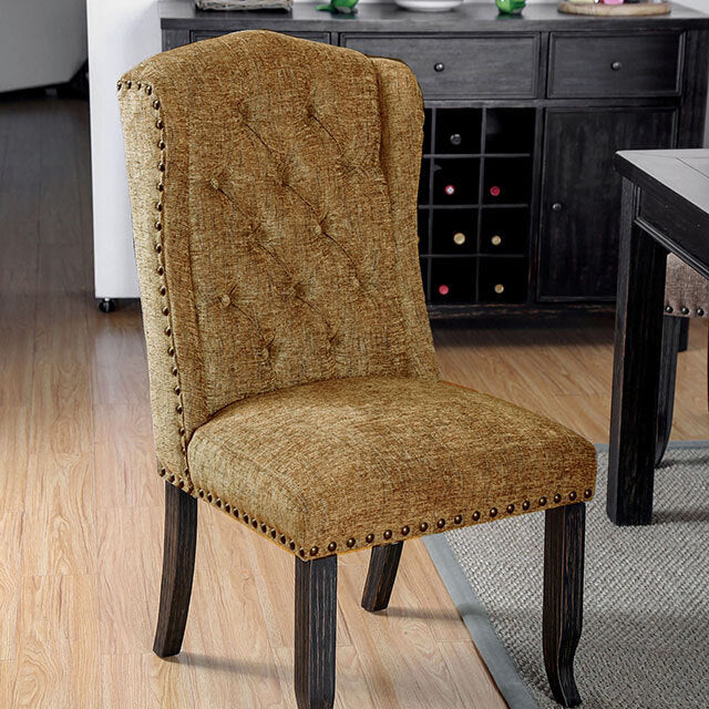 Furniture of America Sania Dining Chair CM3324BK-GL-SC-2PK IMAGE 2