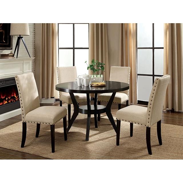 Furniture of America Downtown CM3424T Round Dining Table IMAGE 2