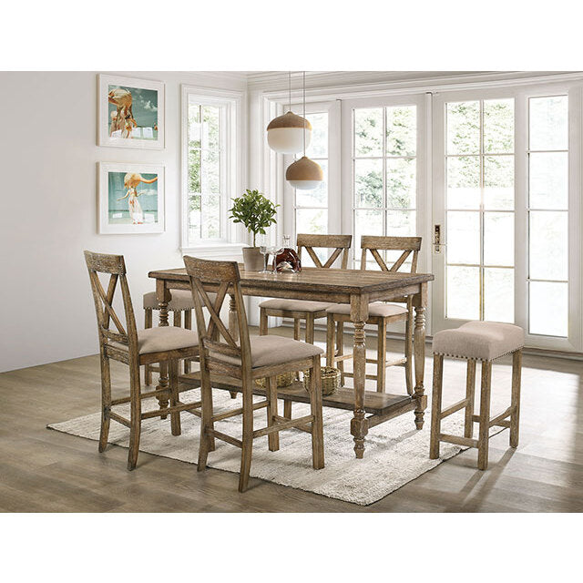 Furniture of America Plankinton Counter Height Stool CM3492ST-2PK IMAGE 2